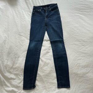 Aritzia Dark Blue Skinny Jeans
